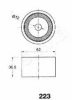 ASHIKA 45-02-223 Tensioner, timing belt